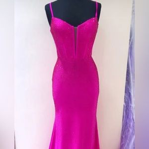 Sherri Hill Corset Top Embellished Dress